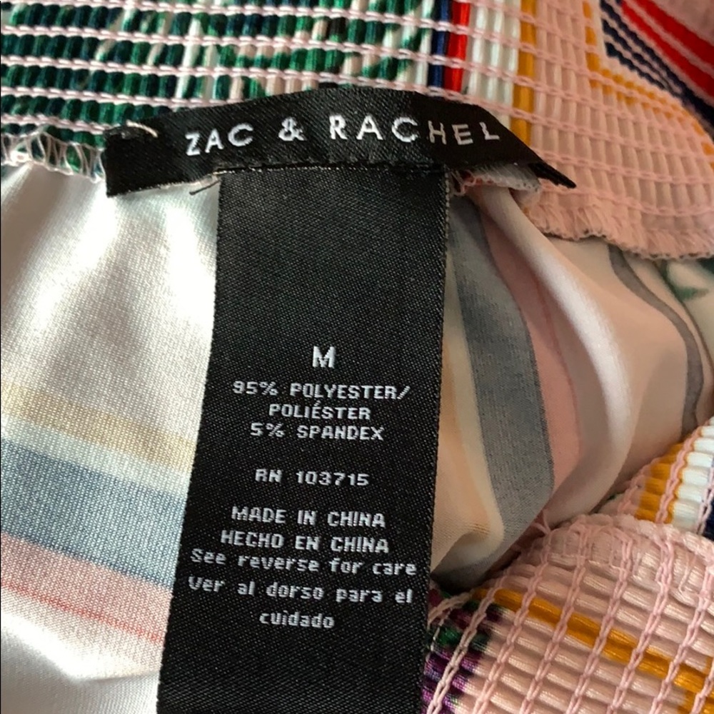 Zac & Rachel Palm Tree Pants Medium Wide Leg - Picture 4 of 4